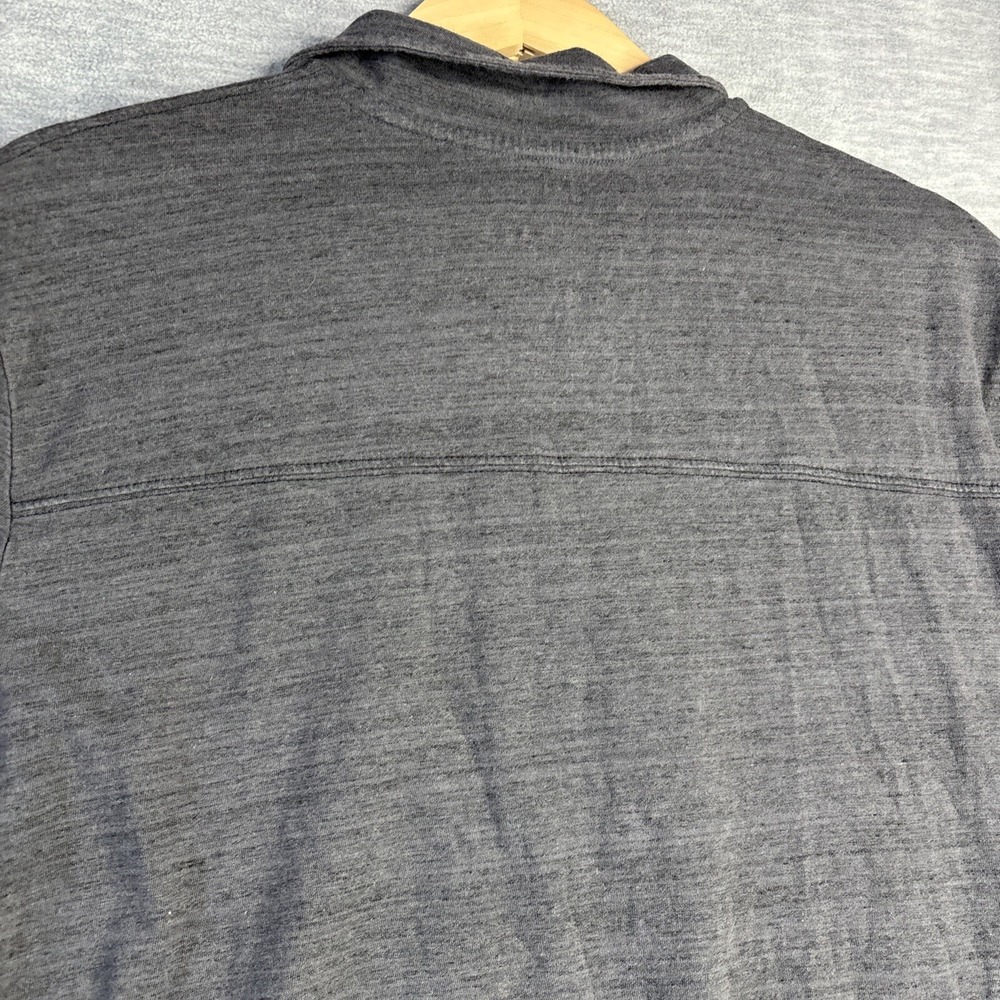 Hurley x Buckle Polo Shirt XL Cotton-Poly Heathered Gray Skate Surf Retro Preppy - Picture 12 of 13